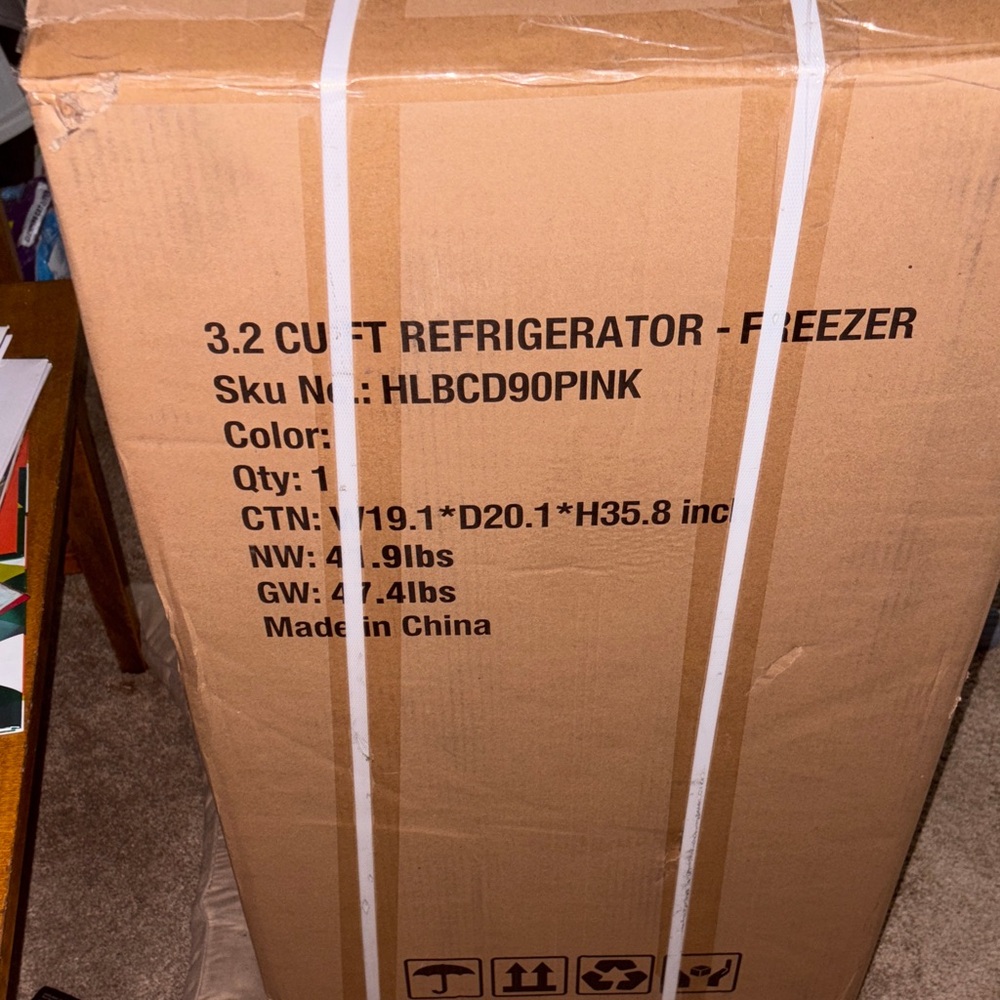 Amazon Pink Refrigerator-Freezer